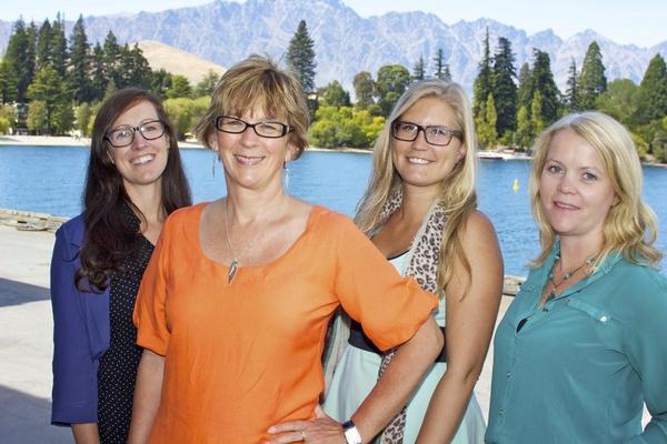 The Southern PR team in Queenstown L-R: Frederique Gulcher-Ingram, Fiona Woodham, Raquelle Bergsma and Naomi Lindsay.